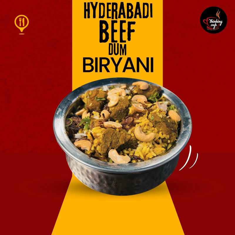 Hyderabadi Beef Dum Biryani